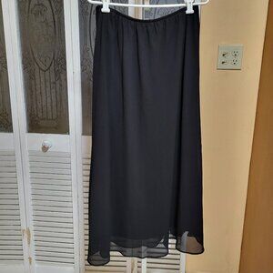 MSK Womens Black A-Line Maxi Skirt